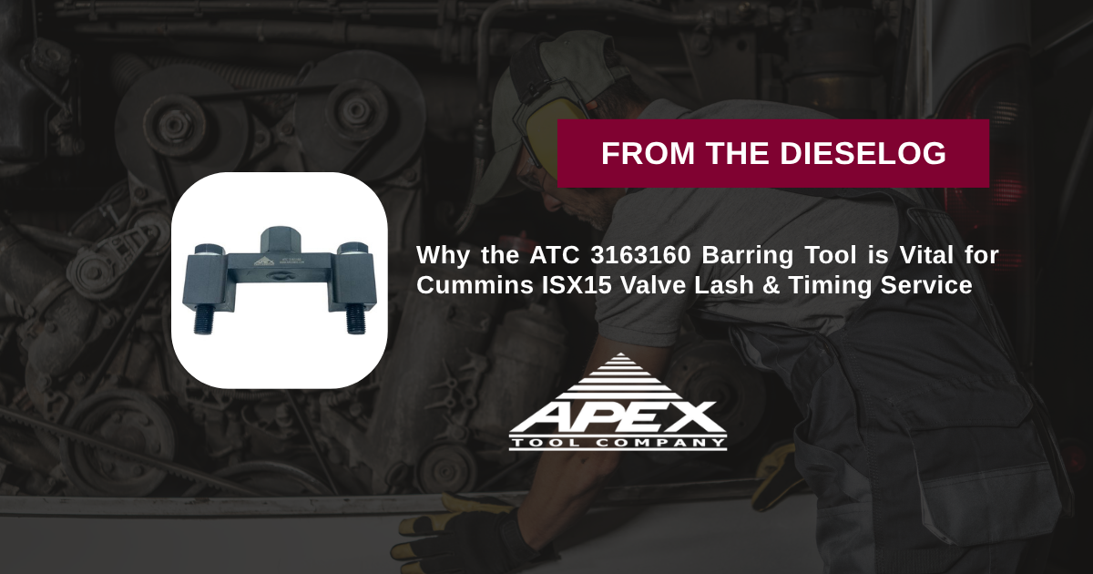 ATC 3163160 Heavy Duty Cummins ISX15 Engine Turning and Barring Tool Set with Adapter and Cap Screws